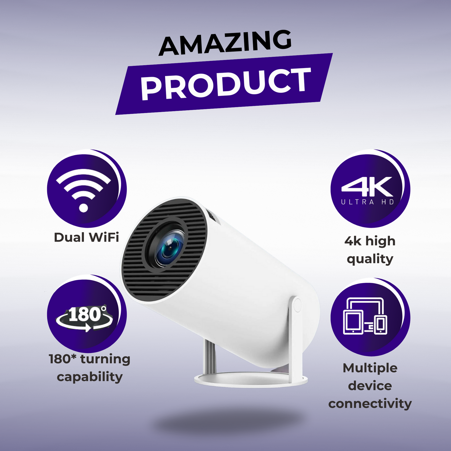 VERYY - The 4k Portable Projector